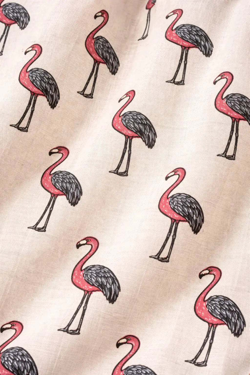 Cream Flamingo Pyjama sets Pure Cotton