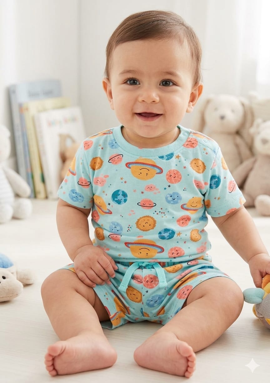 Galaxy Glow Shorts Sets