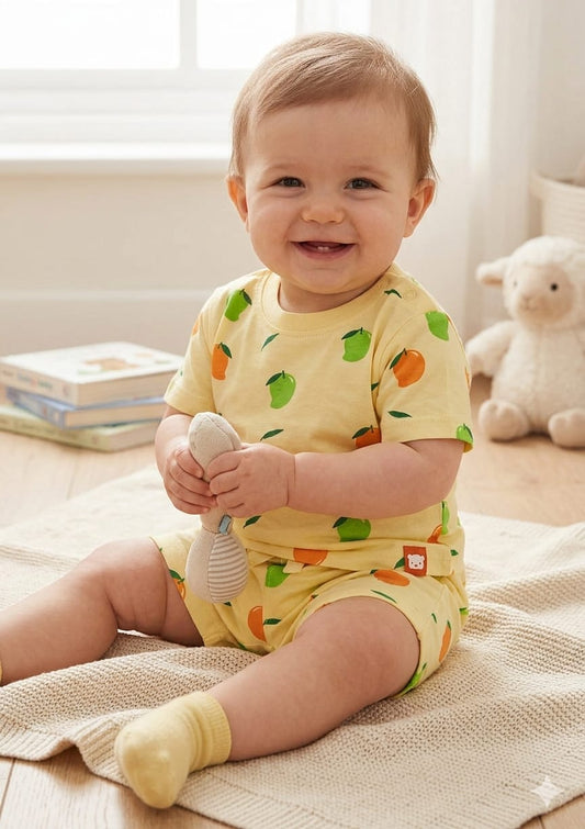 Sweat Mango Shorts  Sets