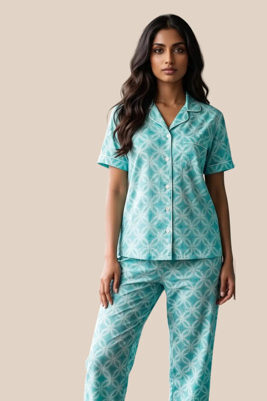 Sky Blue Whispers Pyjama Sets
