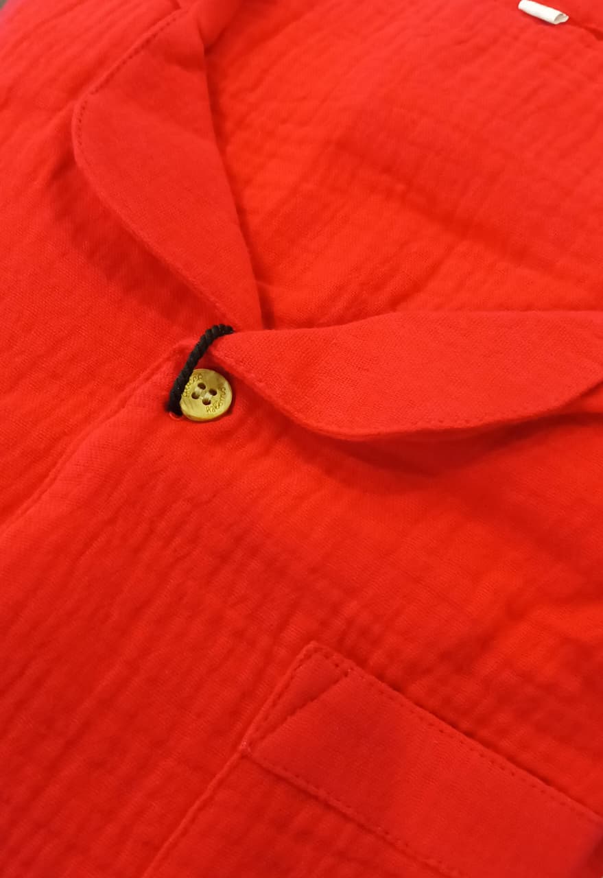 Red Muslin Cotton Newbrown