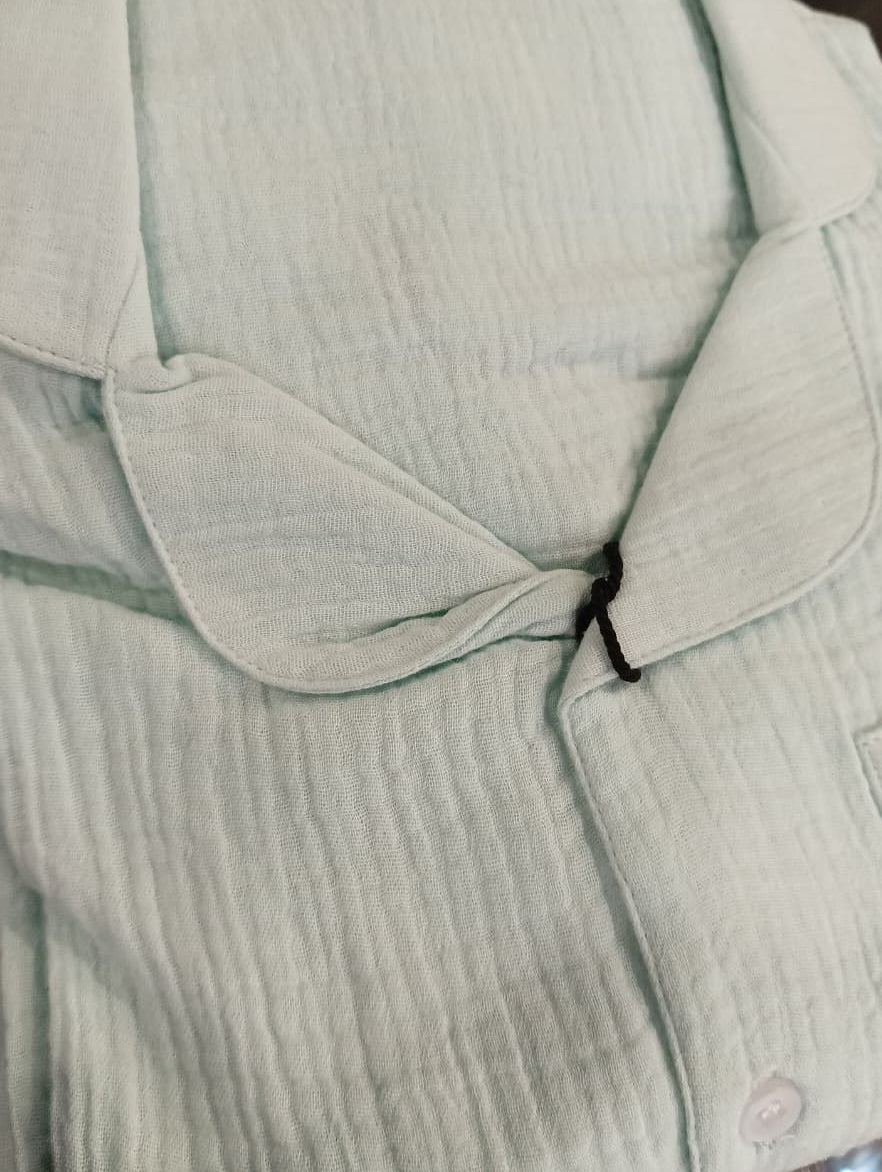 Mint Green  Muslin Cotton Newbrown