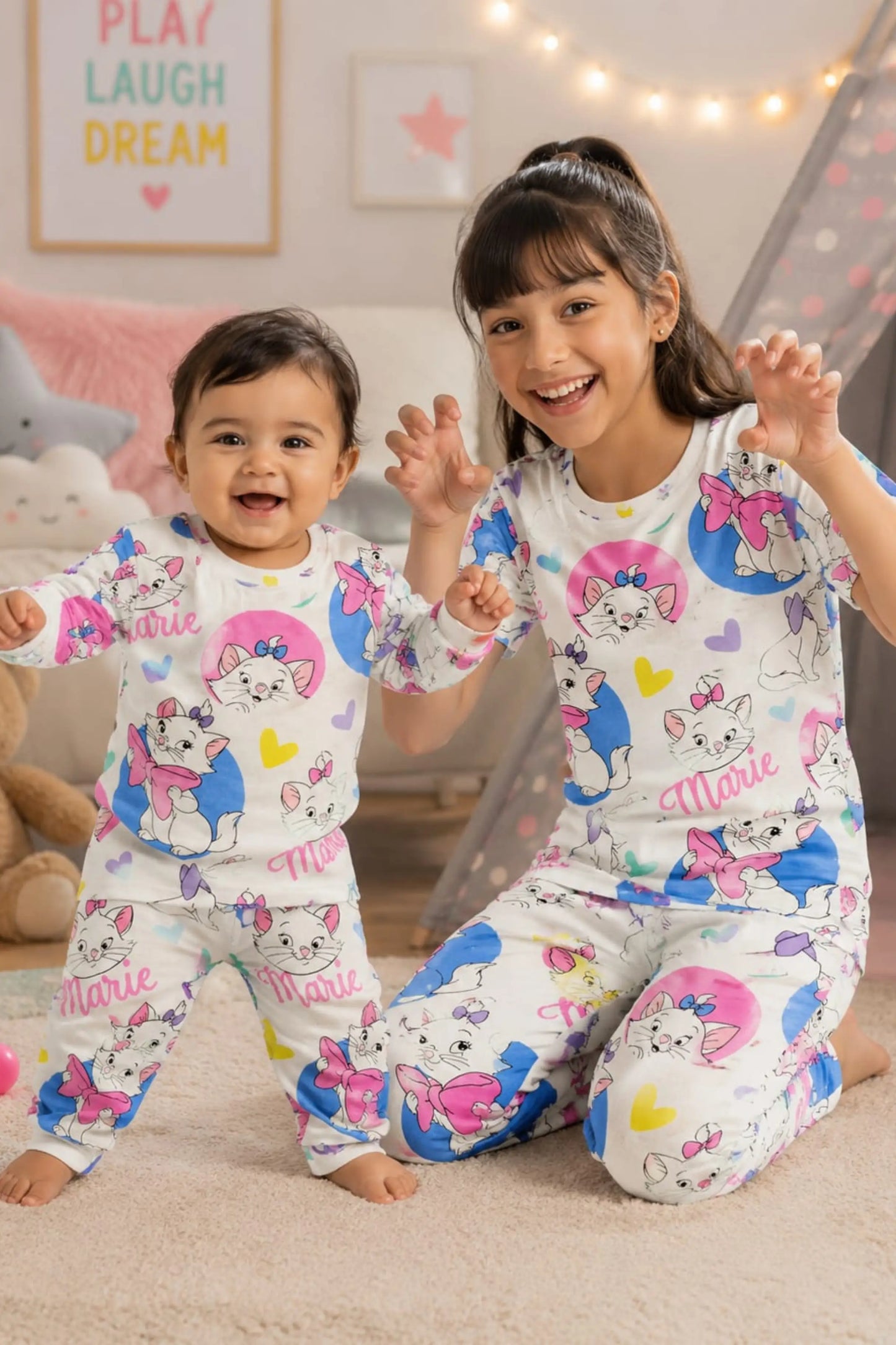 Marie Kitten Pyjama Sets