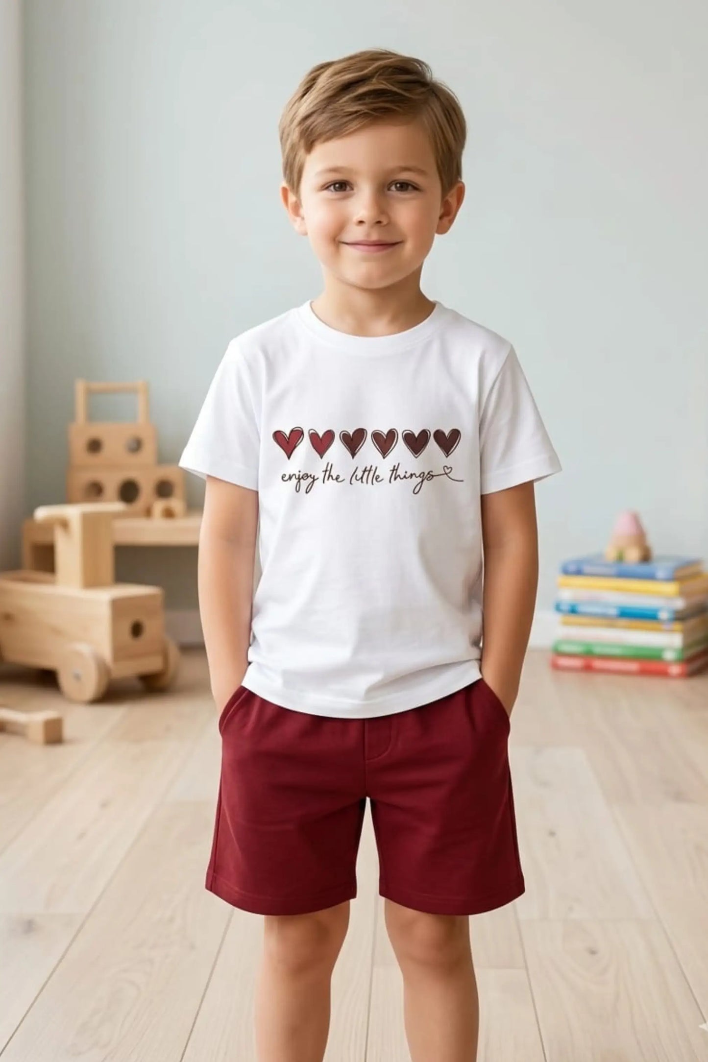 Girls Enjoy Little Things Shorts Sets