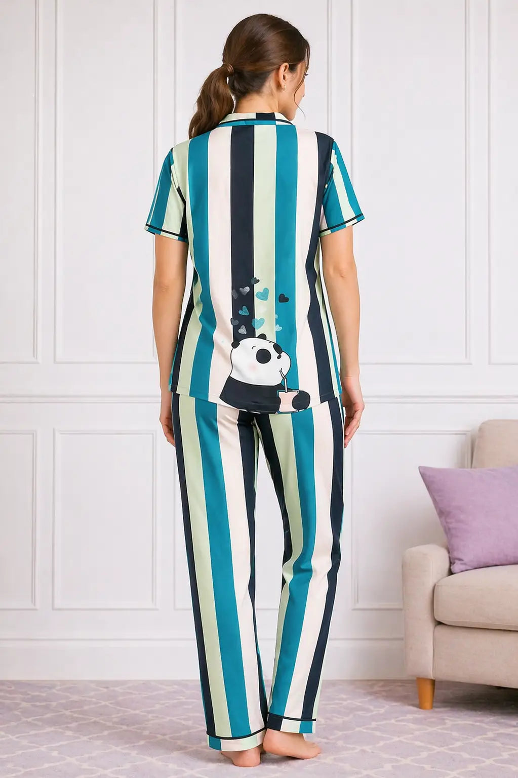 Busy Panda Pyjama Set
