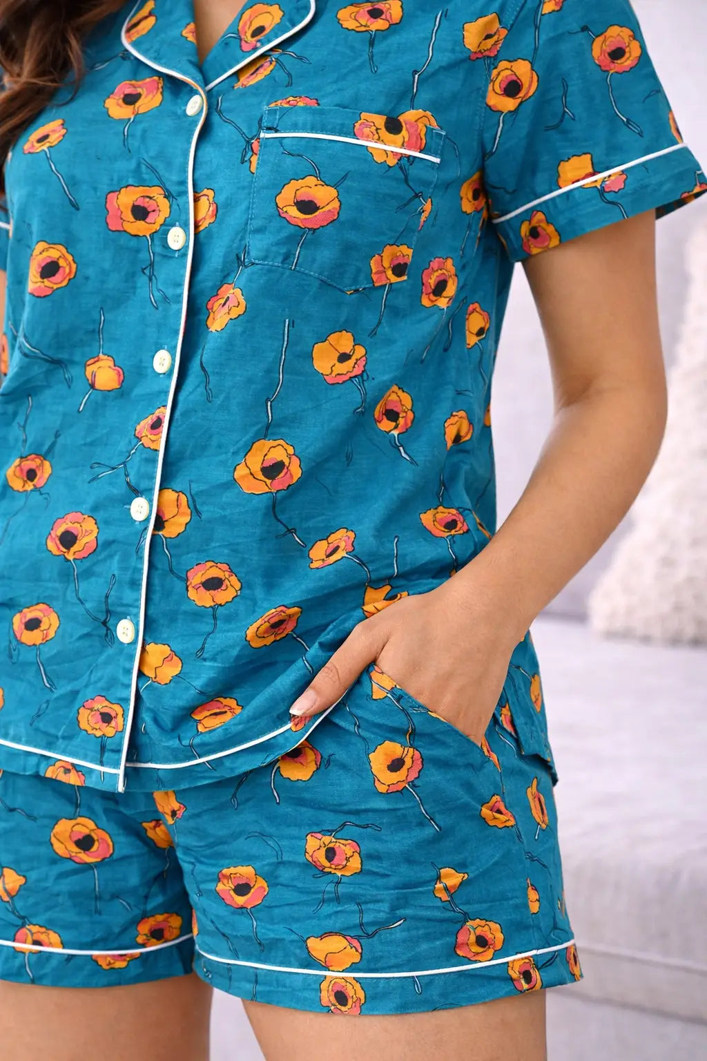 Blue Short  Pure Cotton